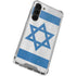 Israel Flag Distressed Galaxy S24 FE Clear Case